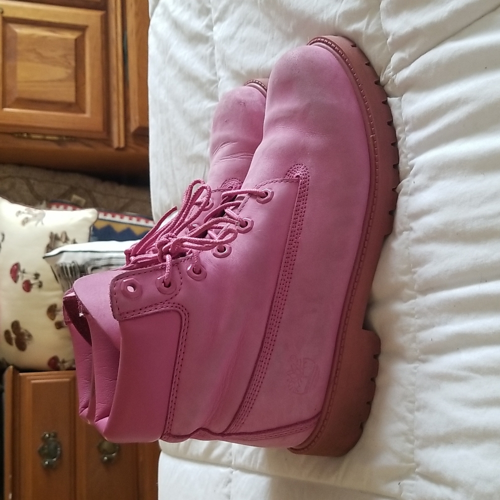 Pink Timberland Boots